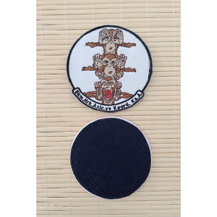 bkm.mrk.anlz.koord.ks.a yazili nakis islemeli arma pec patch