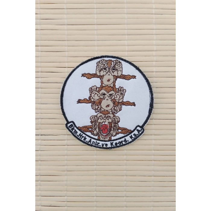 bkm.mrk.anlz.koord.ks.a yazili nakis islemeli arma pec patch