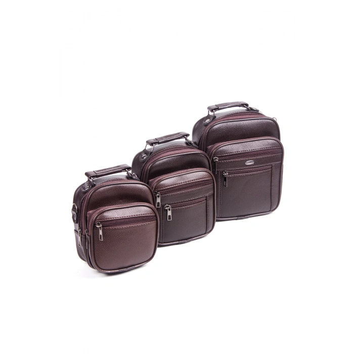 bordo renkli fermuarli 3 lu el cantasi