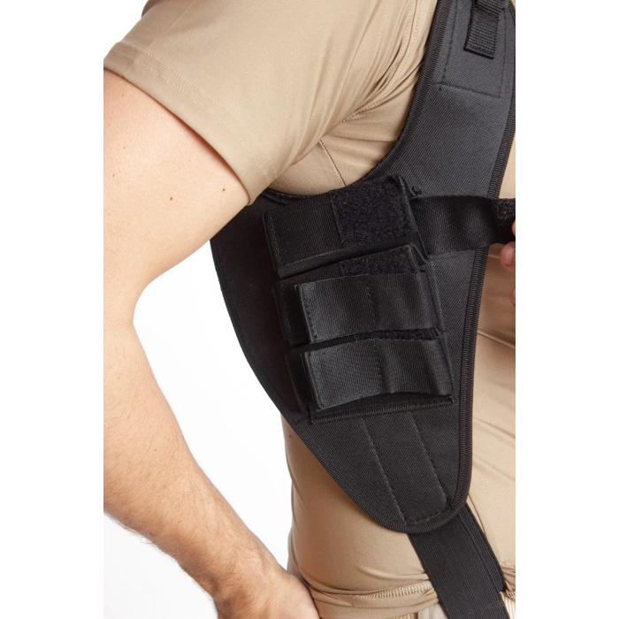 sag el ciftli siyah renkli ozel uretim ayarlamali emniyetli lastikli universal impertex koltukalti silah kilifi