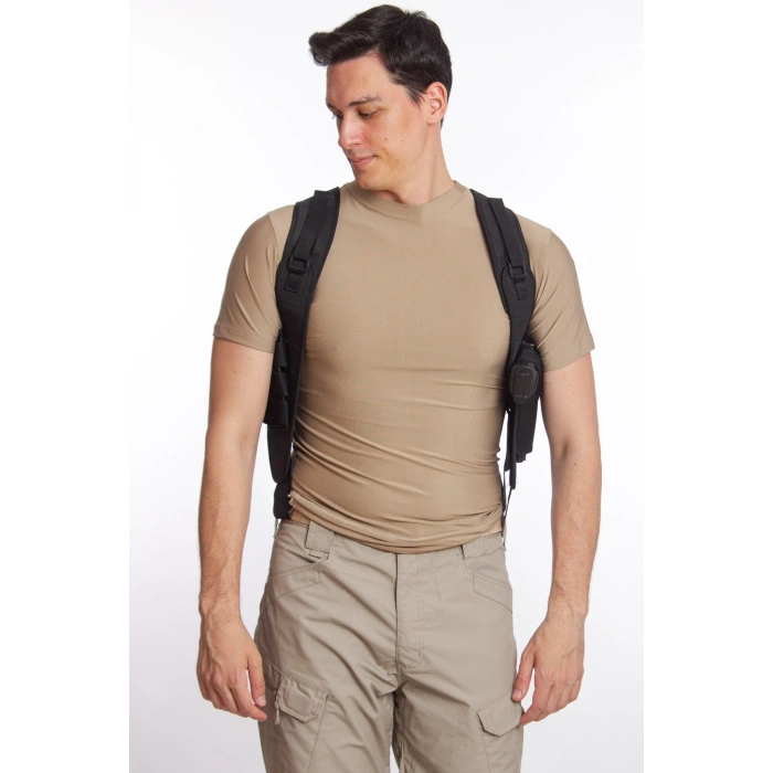 sag el ciftli siyah renkli ozel uretim ayarlamali emniyetli lastikli universal impertex koltukalti silah kilifi