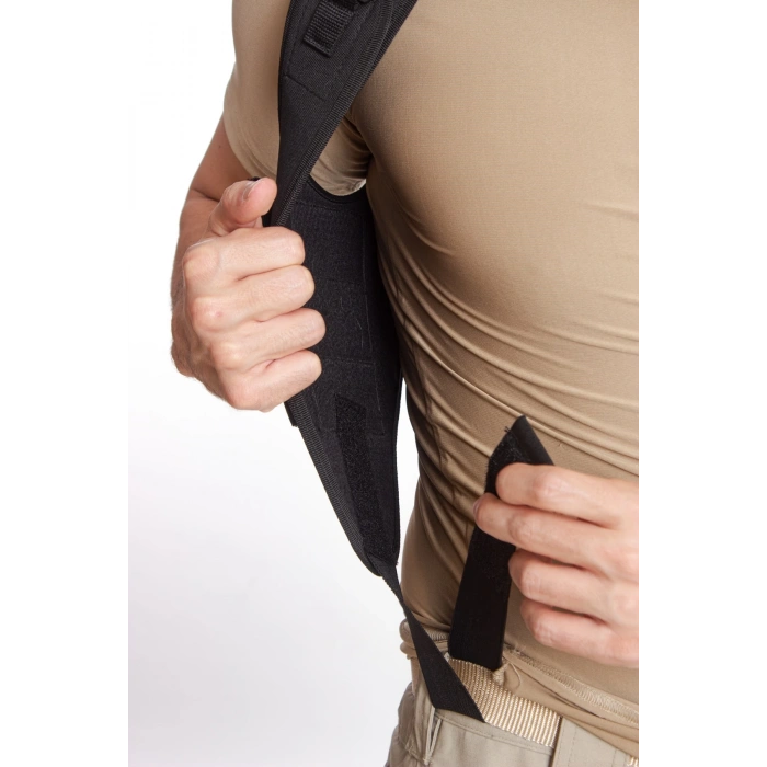 sag el ciftli siyah renkli ozel uretim ayarlamali emniyetli lastikli universal impertex koltukalti silah kilifi