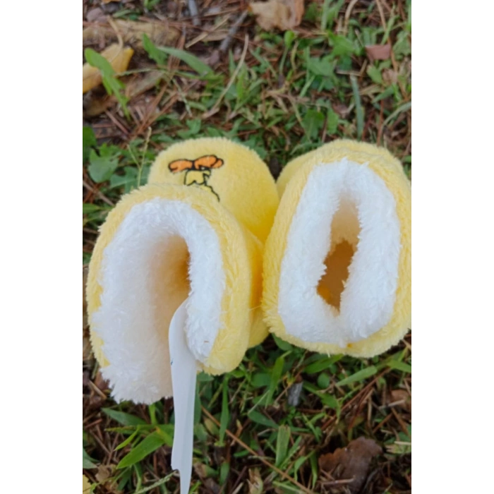 civciv sarisi renkli tweety sylvester nakisli ici pamuklu organik hafif taban ortopedik cocuk bebek ilkadim patik panduf