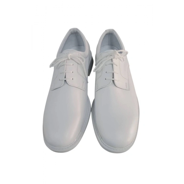 deniz kuvvetleri beyaz renkli bagcikli yazlik deri poliuretan taban denizci toren ayakkabi