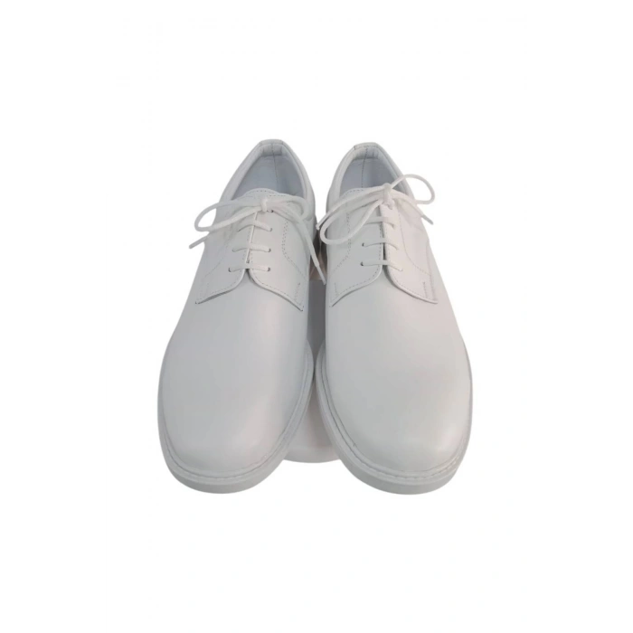 deniz kuvvetleri beyaz renkli bagcikli yazlik deri poliuretan taban denizci toren ayakkabi