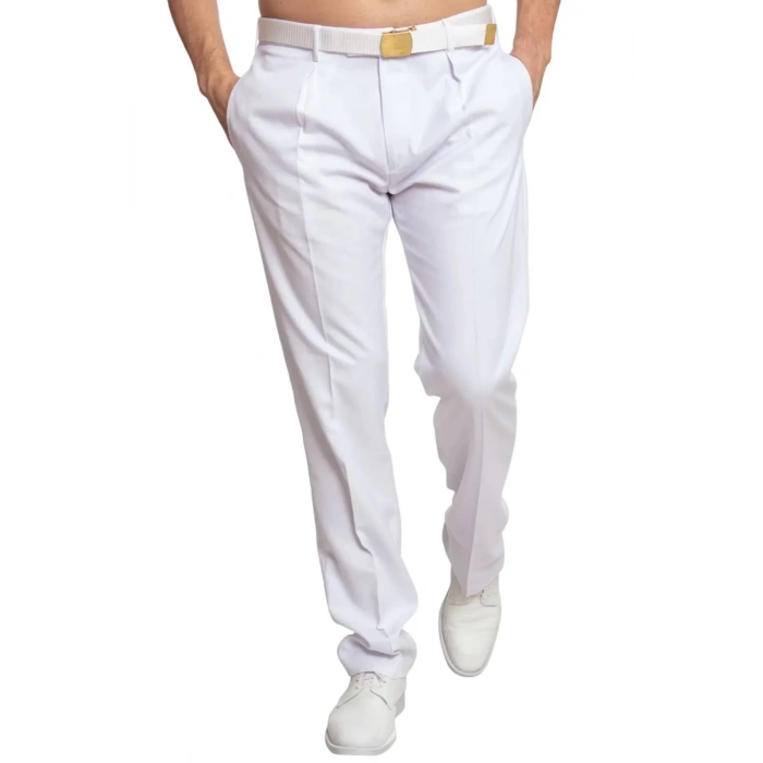 Deniz Kuvvetleri Deniz Fakultesi Deniz Lisesi Beyaz Renkli Yazlik Kaliteli Pamuklu Kumas Kaptan Pantolon