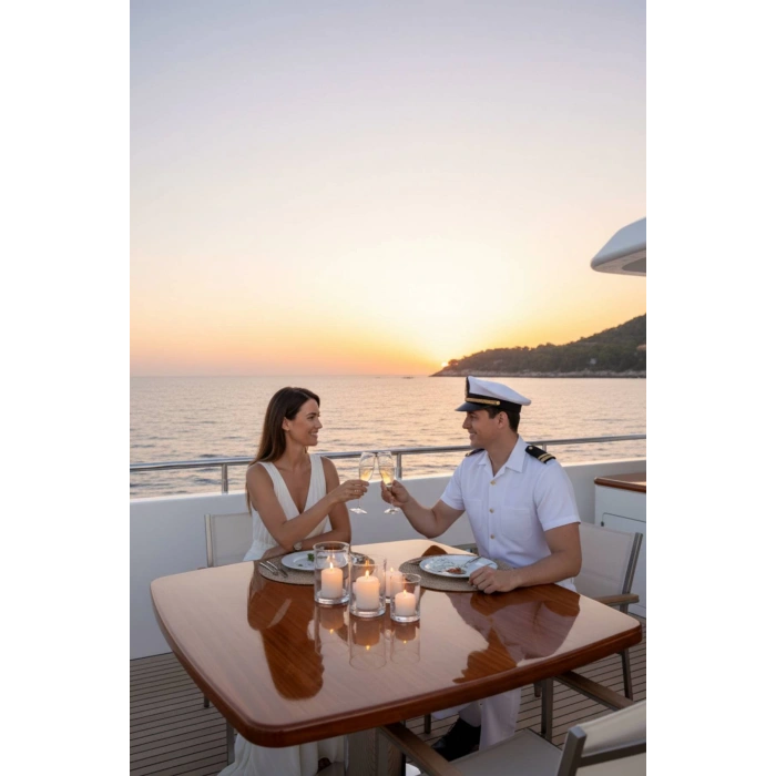 Deniz Kuvvetleri Deniz Lisesi ve Fakultesi Beyaz Renkli Yazlik Kaliteli Pamuklu Kumas Kaptan Gomlek