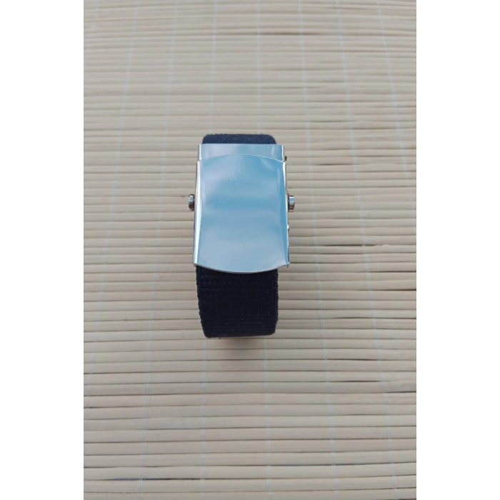 Deniz Kuvvetleri Lacivert Renkli Metal Beyaz Tokali isbasi Harici Dokuma Kemer