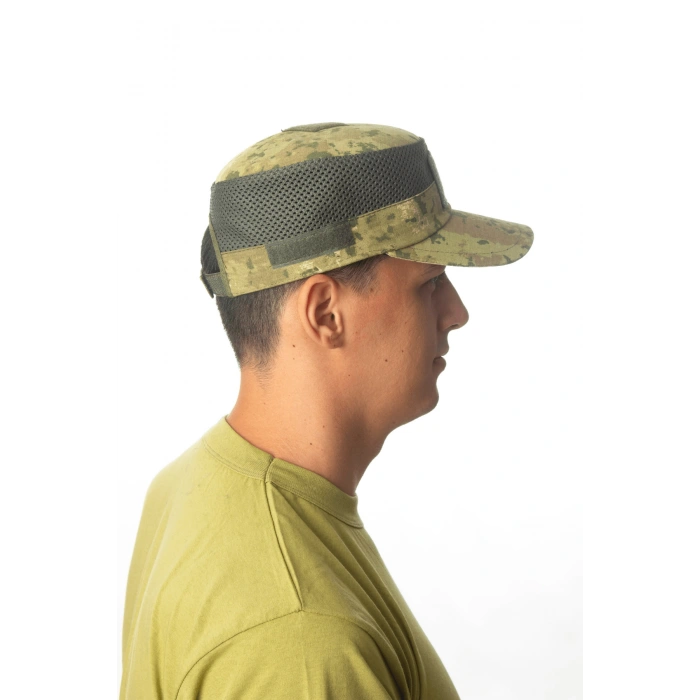 deniz kuvvetleri piyade kamuflaj renkli on tarafi cirtli arka tarafi ayarlamali yazlik fileli operasyon sapka kep
