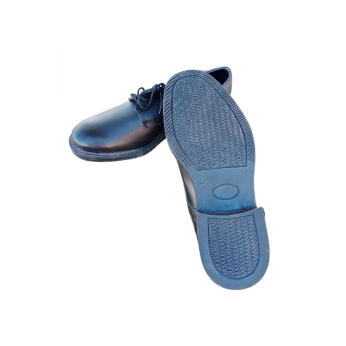 deniz kuvvetleri siyah renkli bagcikli yazlik deri termo taban denizci ayakkabisi