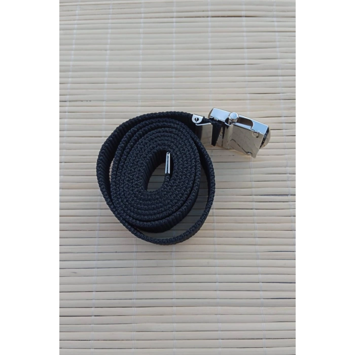 Deniz Kuvvetleri Siyah Renkli Metal Beyaz Tokali isbasi Harici Dokuma Kemer