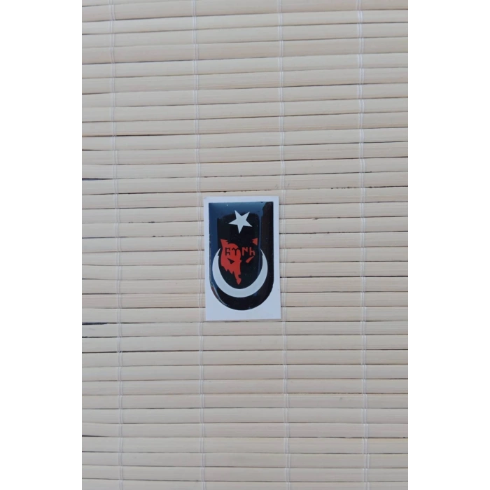 Eski Turkce Turk Yazili Kurtbasli Siyah Zemin Ayyildiz Silah Kabze Sarjor Alti Yapistirmali Sticker