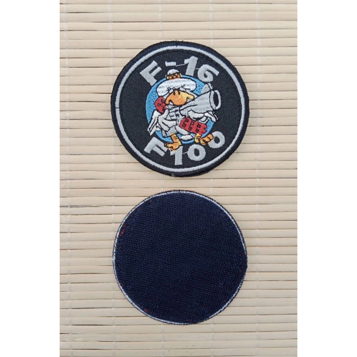 f 16 f 100 Yazili Nakis islemeli Arma Pec Patch