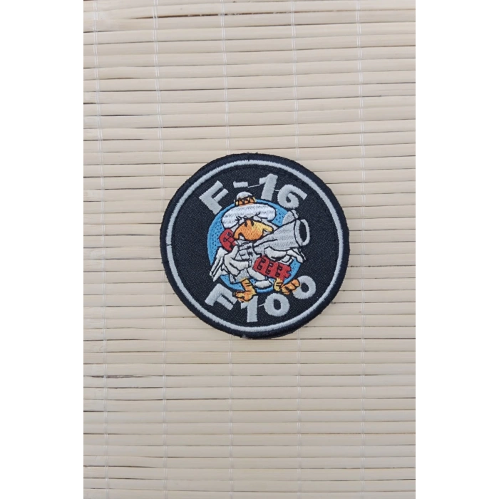 f 16 f 100 Yazili Nakis islemeli Arma Pec Patch