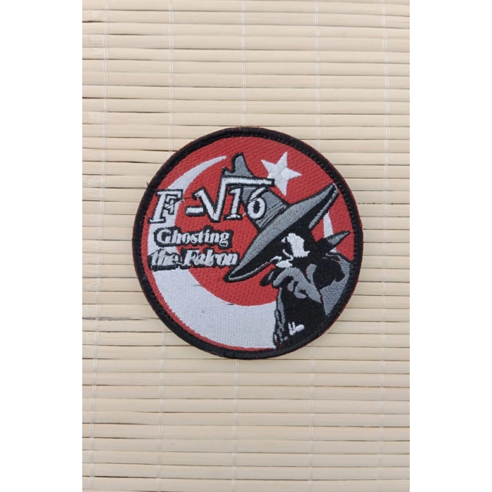 F V 16 Ghosting The Falcon Yazili Nakis islemeli Arma Pec Patch