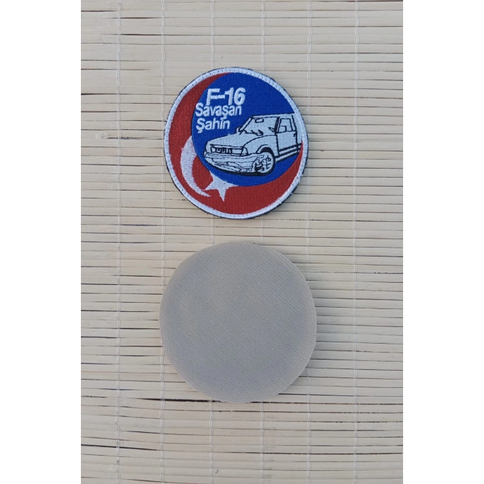 f 16 savasan sahin nakis islemeli arma patch pec
