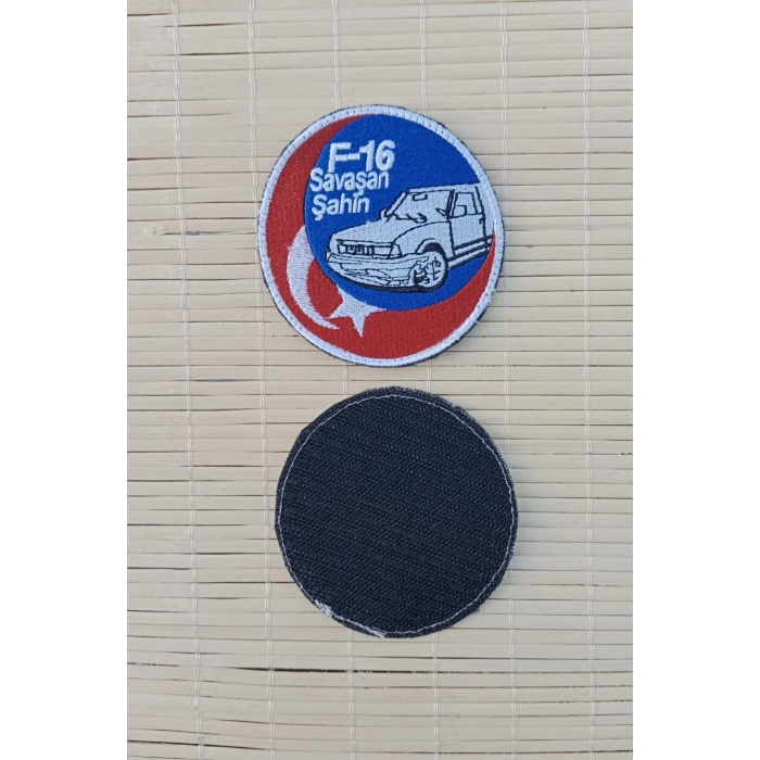 f 16 savasan sahin nakis islemeli arma pec patch