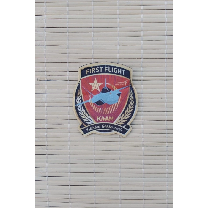 first flight kaan istikbal goklerdedir yazili fermateks dokuma islemeli arma pec patch