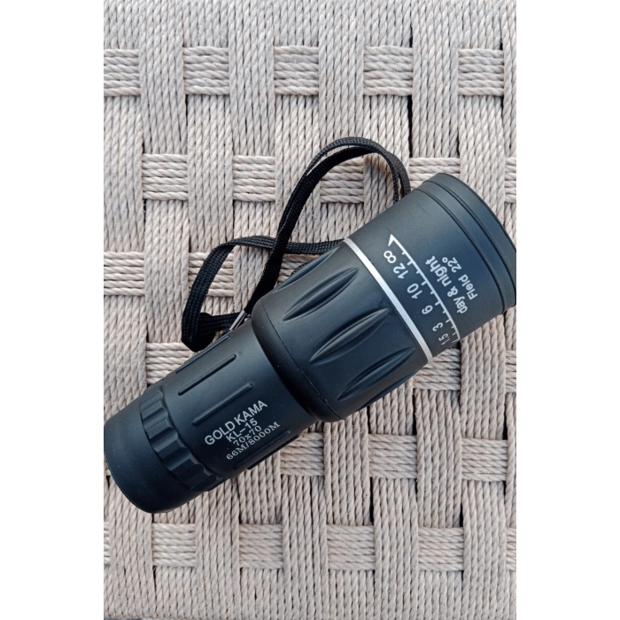 gold kama kl 15 70 x 70 66m/8000m siyah renkli tek gozlu kaucuk el durbunu