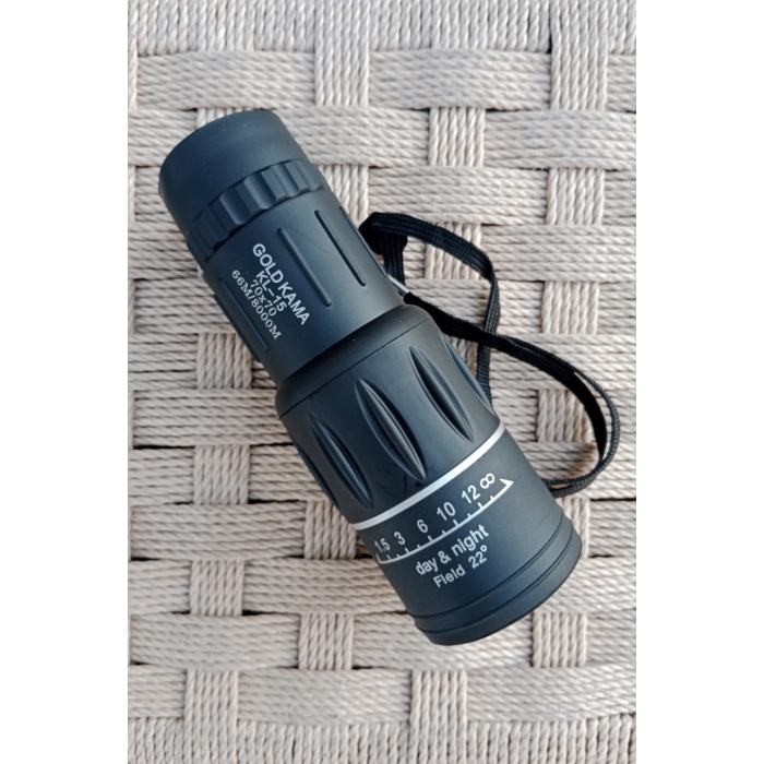 gold kama kl 15 70 x 70 66m/8000m siyah renkli tek gozlu kaucuk el durbunu