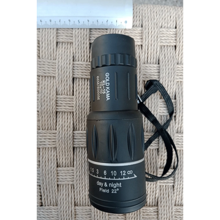 gold kama kl 15 70 x 70 66m/8000m siyah renkli tek gozlu kaucuk el durbunu