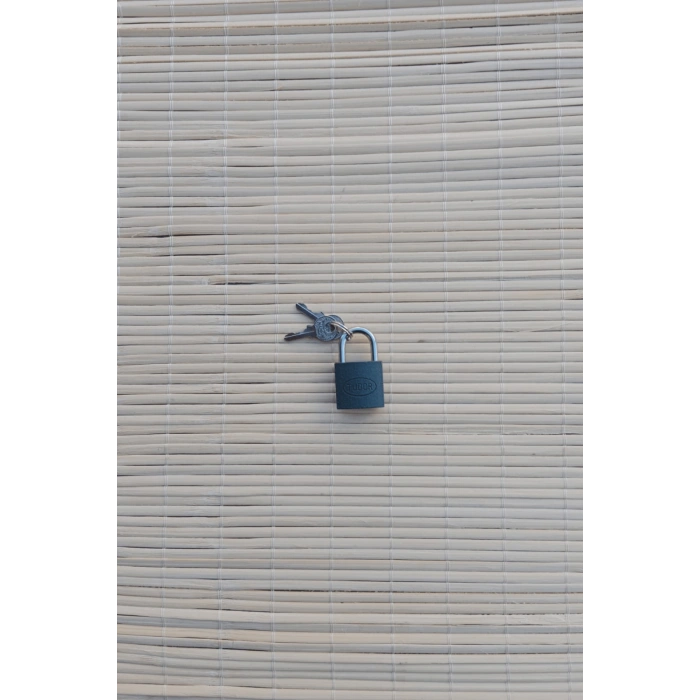 gri renkli dokum 20 mm canta dolap kilidi