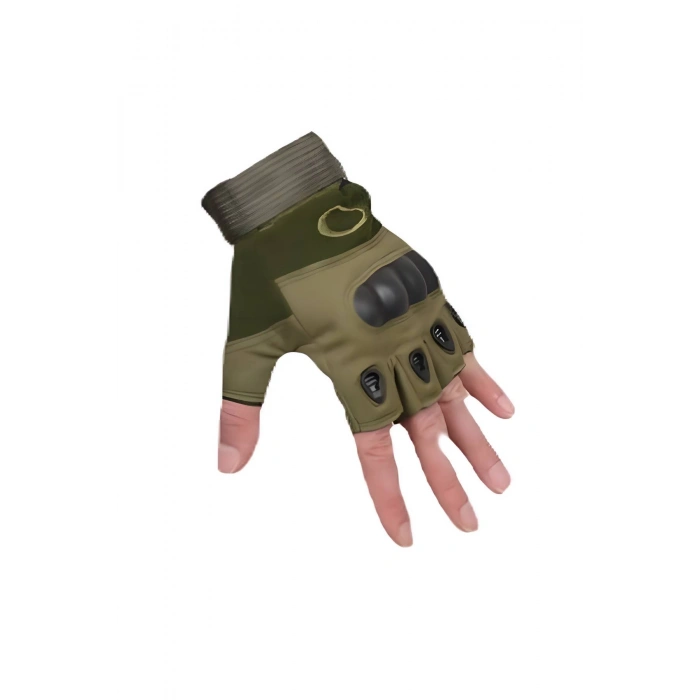 haki renkli blackhawk askeri tactical destekli yarim parmak taktik eldiven