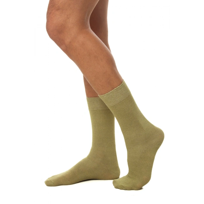 haki renkli pamuklu acemi bedelli mevsimlik asker bot corap