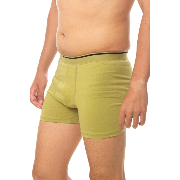 haki renkli pamuklu likrali acemi bedelli asker boxer