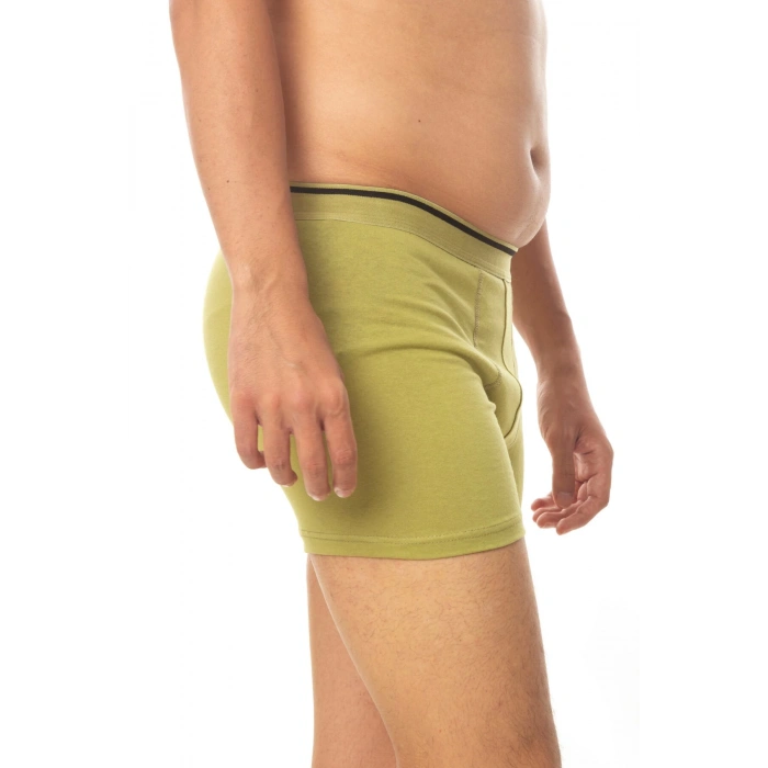 haki renkli pamuklu likrali acemi bedelli asker boxer