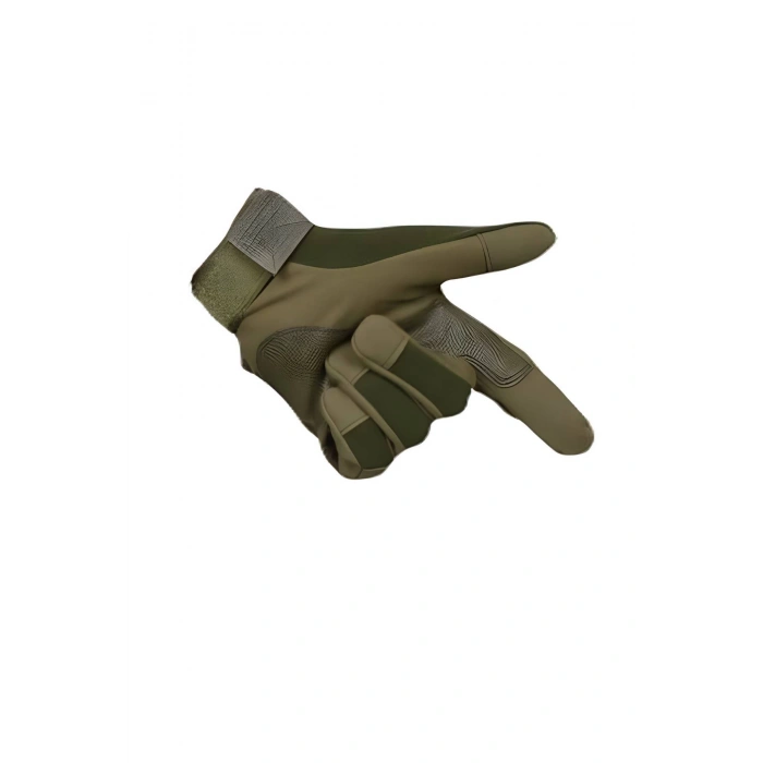 Haki renkli Uzun parmak Taktik Eldiven