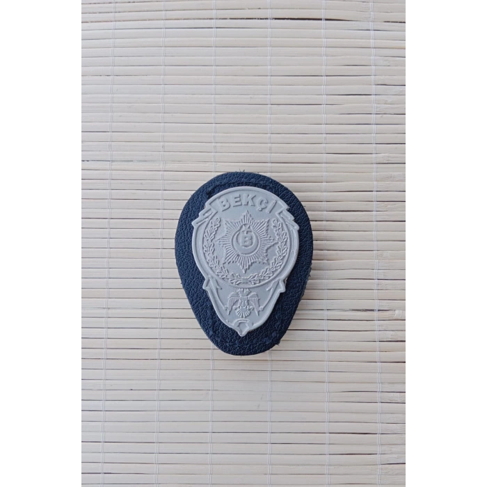 Hakiki deri masali Bekci kemer rozeti