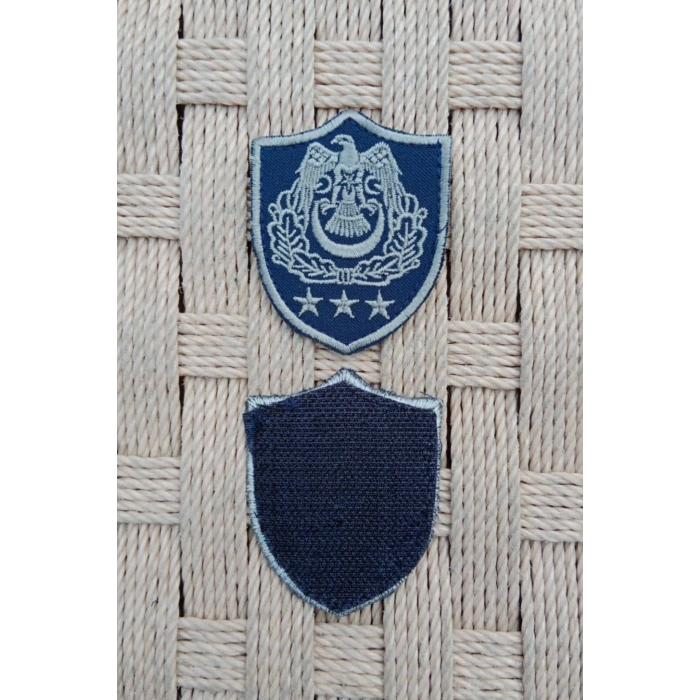 Hava Kuvvetleri Albay Subay Lacivert Zemin Kartal Nakisli Sirmali Mini Polar Rutbe