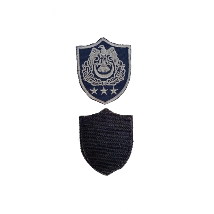 Hava Kuvvetleri Albay Subay Lacivert Zemin Kartal Nakisli Sirmali Mini Polar Rutbesi