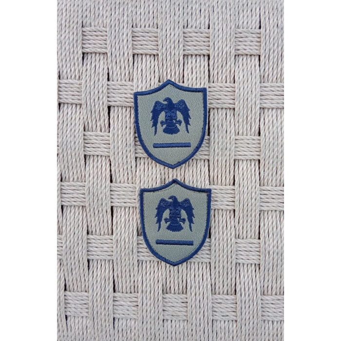 Hava Kuvvetleri Astegmen Gri Zemin Kartal Nakisli Mini Tisort Rutbesi