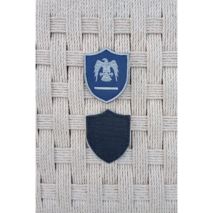 Hava Kuvvetleri Astegmen Lacivert Zemin Kartal Nakisli Mini Polar Rutbe Arma