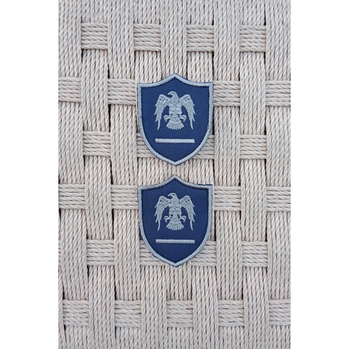 Hava Kuvvetleri Astegmen Lacivert Zemin Kartal Nakisli Mini Polar Arma Rutbesi