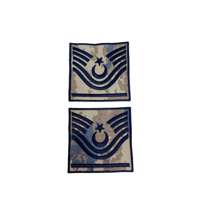 hava kuvvetleri astsubay bascavus kamuflaj renkli nakis kol rutbe