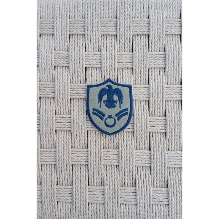 Hava Kuvvetleri Astsubay Cavus Gri Zemin Kartal Nakisli Mini Tisort Rutbesi