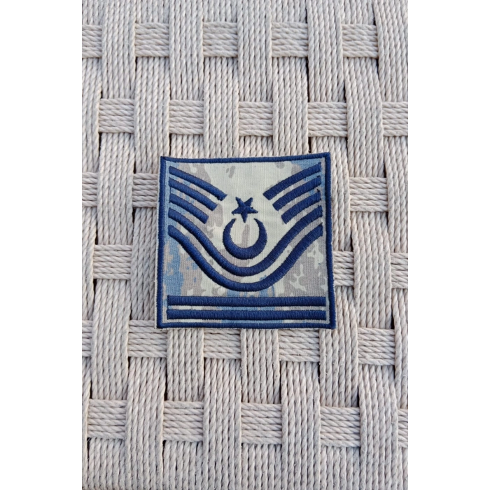 hava kuvvetleri astsubay kidemli bascavus kamuflaj renkli nakis kol rutbe