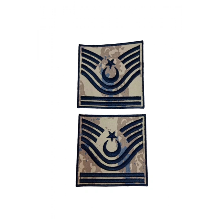 hava kuvvetleri astsubay kidemli bascavus kamuflaj renkli nakis kol rutbe