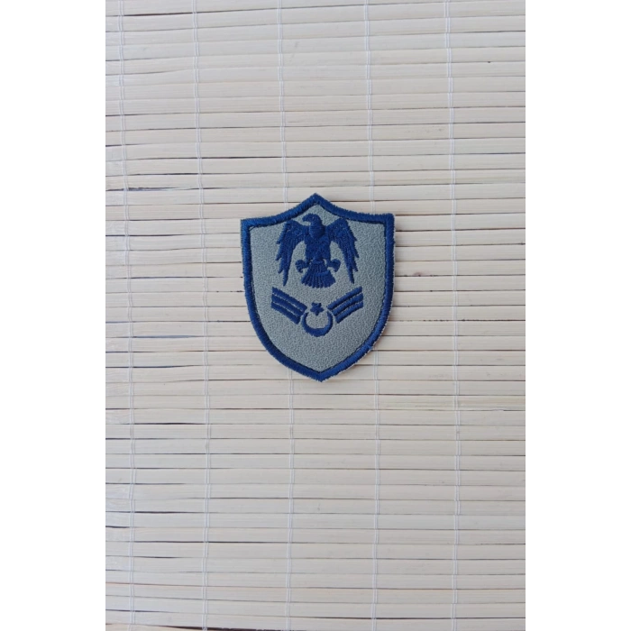 Hava Kuvvetleri Astsubay Kidemlicavus Gri Zemin Kartal Nakisli Mini Tisort Rutbesi