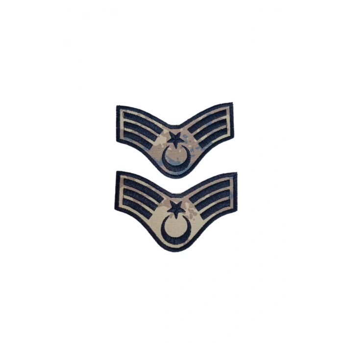 hava kuvvetleri astsubay kidemlicavus kamuflaj renkli nakis kol rutbe