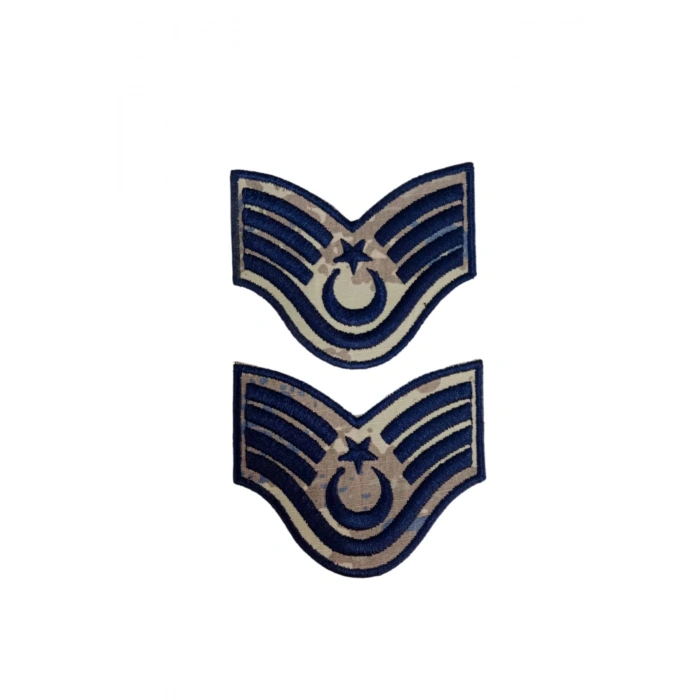 hava kuvvetleri astsubay ustcavus kamuflaj renkli nakis kol rutbe