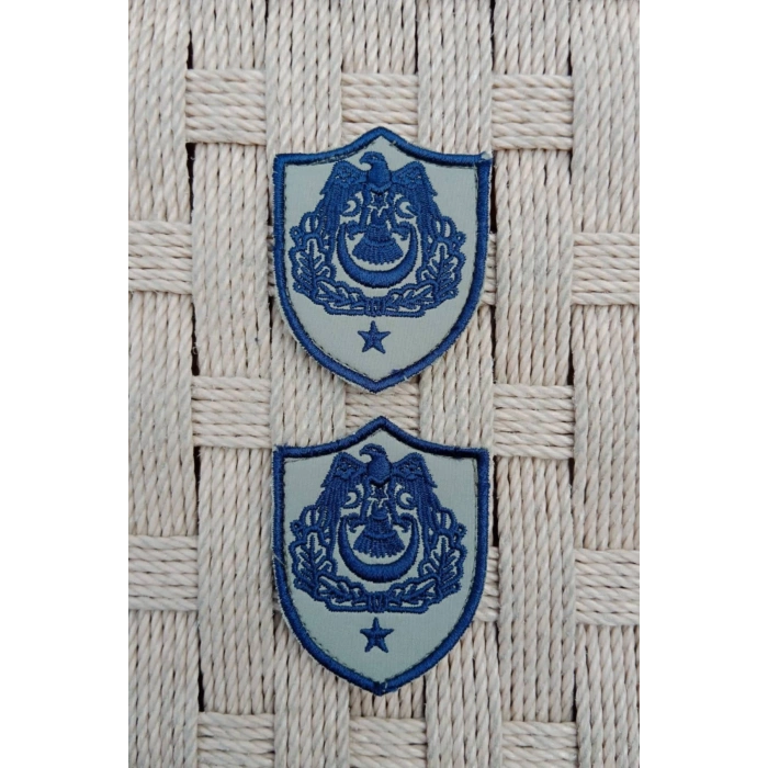 Hava Kuvvetleri Binbasi Subay Gri Zemin Kartal Nakisli Sirmali Mini Tisort Rutbesi