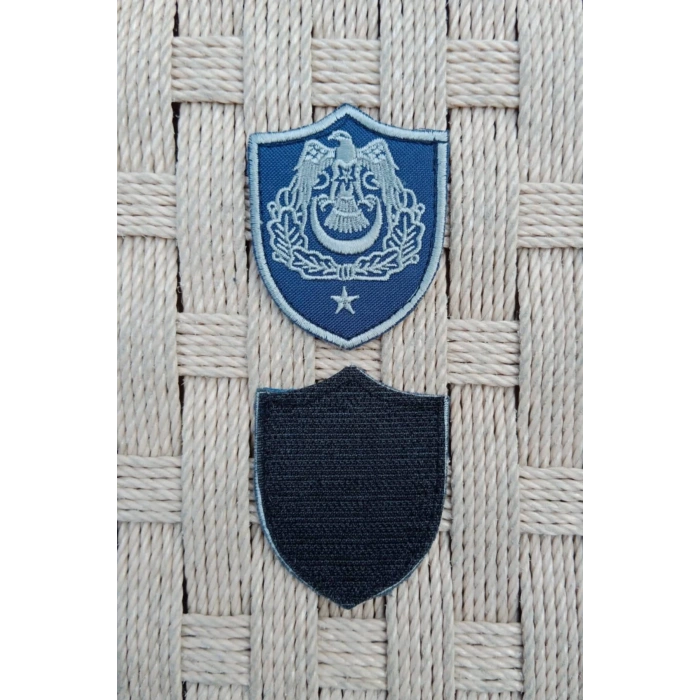 Hava Kuvvetleri Binbasi Subay Lacivert Zemin Kartal Nakisli Sirmali Mini Polar Rutbe