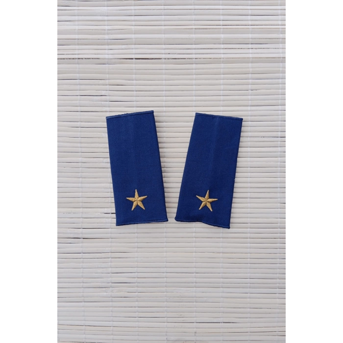 hava kuvvetleri dahili lacivert renkli tegmen omuzluk apolet karargah rutbe