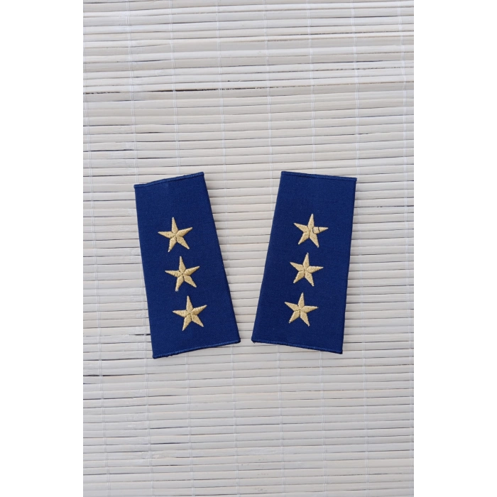 hava kuvvetleri dahili lacivert renkli yuzbasi omuzluk apolet karargah rutbe