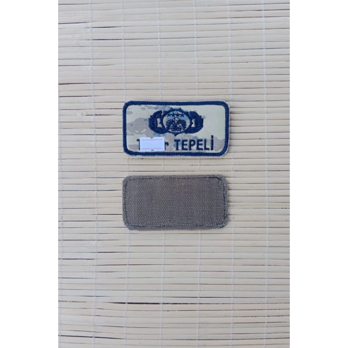 hava kuvvetleri guvenlik ad soyad yazili bez isimlikli nakis brovesi