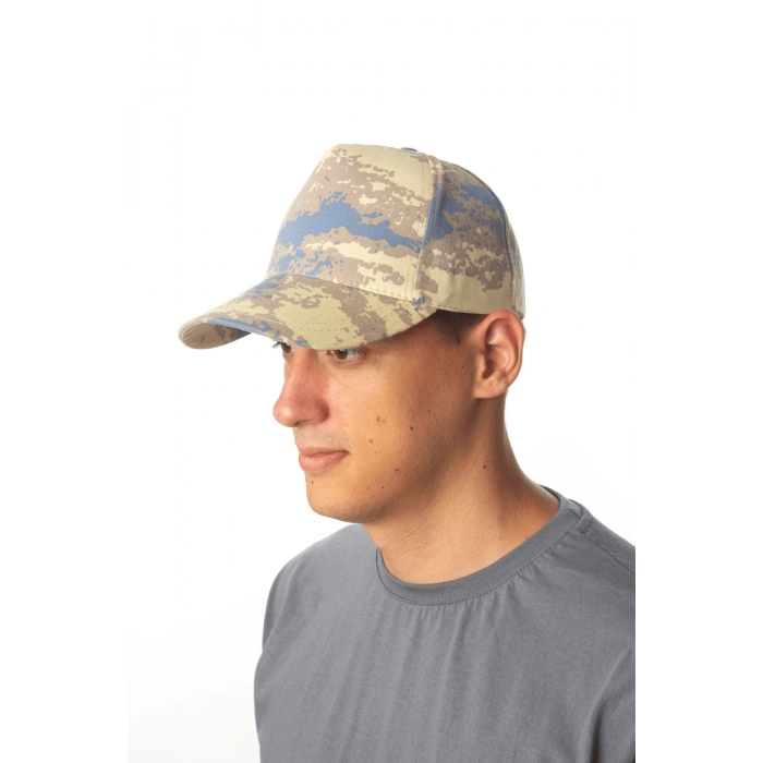 Hava Kuvvetleri Kamuflaj Renk Nakis islemeli Arka Tarafi Ayarlamali Er Sapka Kep